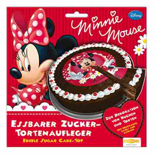 Zucker-Tortenaufleger Minnie Mouse, 1 St. - VE 12