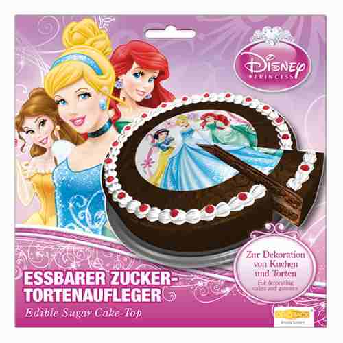 Zucker-Tortenaufleger Disney Princess, 1 St. - VE 12