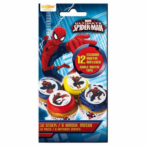 Zucker-Muffinaufleger Spiderman, 12 St. - VE 12