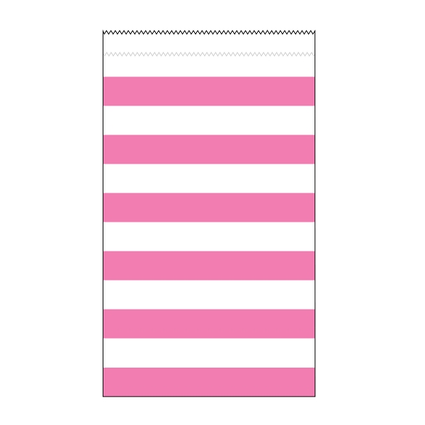 Papiertte Streifen pink, 15 St. - VE 12