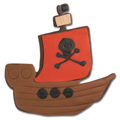 Ausstecher Piratenschiff, 1 St. - VE 5