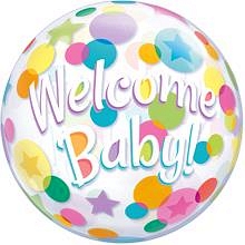 Bubble Ballon Welcome Baby, 1 St. - VE 5