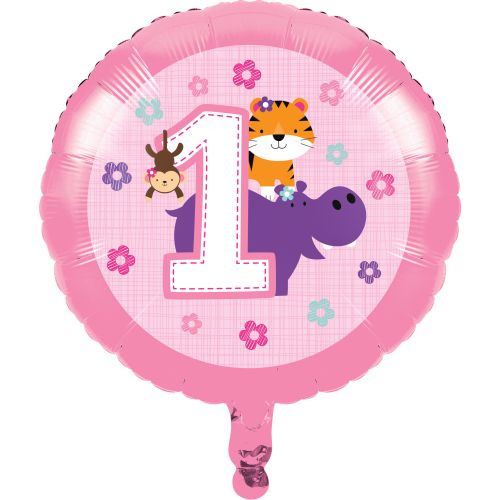 Folienballon Mein 1. Geburtstag Mdchen, 1 St. - VE 10