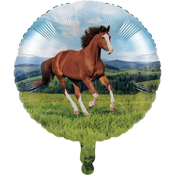 Folienballon Pferde Party, 1 St. - VE 10