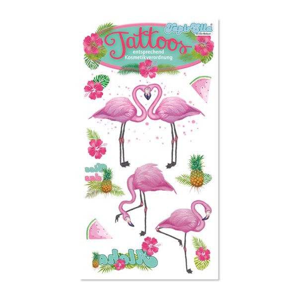 Tattoos Flamingo, 1 Bogen - VE 20