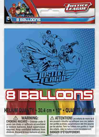 Luftballons Justice League, 8 St. - VE 12