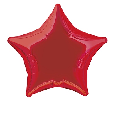 Folienballon Stern rot, 1 St.-  VE 5