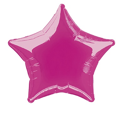 Folienballon Stern pink, 1 St.-  VE 5