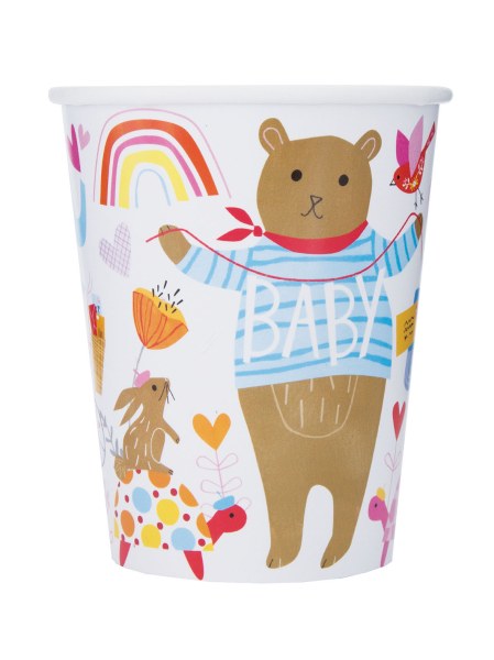 Becher Zoo Babyparty, 8 St. - VE 12