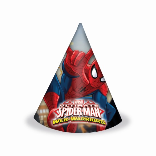 Partyhut Spiderman Web Warrior, 6 St. - ab 1 St. - VE 24