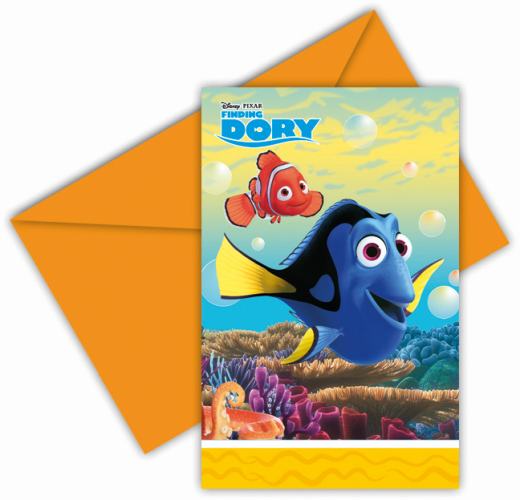Einladung Finding Dory, 6 St.- ab 1 St. - VE 24