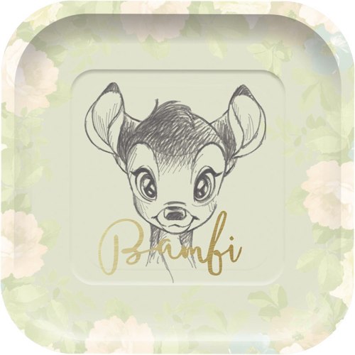 Teller quadratisch Bambi Cutie Premium, 4 St. - VE 12