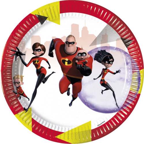 Teller Incredibles 2 - Die Unglaublichen, 8 St. - VE 25