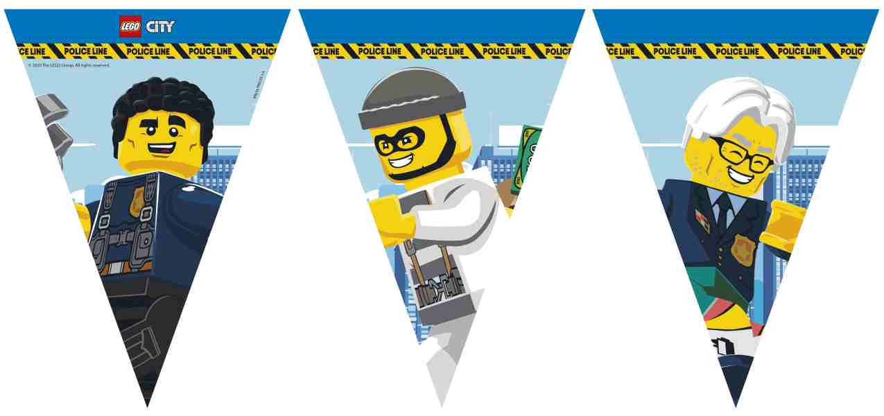 Wimpelkette Lego City, 1 St. - ab 1 St. - VE 24