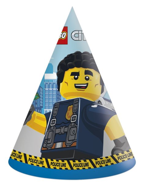Partyhut Lego City, 6 St. - ab 1 St. - VE 24