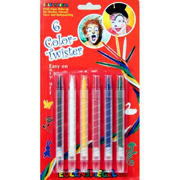 Color Twister Aqua Schminkstifte, 6er Set
