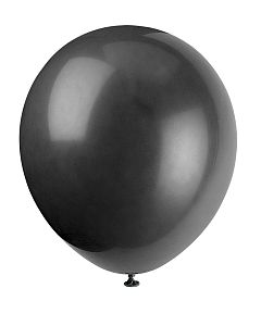 Luftballon schwarz, 10 St.  - VE 12