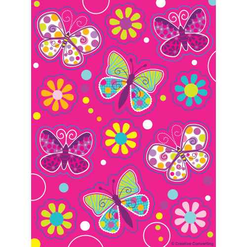 Sticker Pink Schmetterling, 4 Bgen  - VE 12