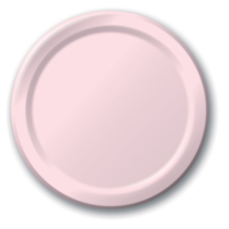 Party Teller einfarbig rosa, 8 St. - VE 12
