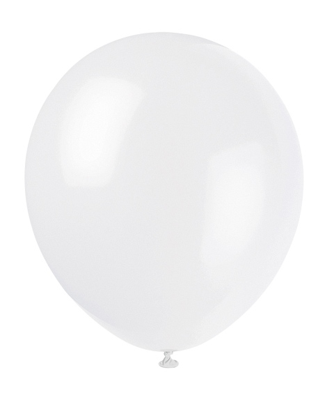 Luftballon weiss, 10 St. - VE 12