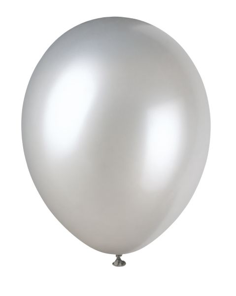 Luftballon Silber, 10 St. - VE 12