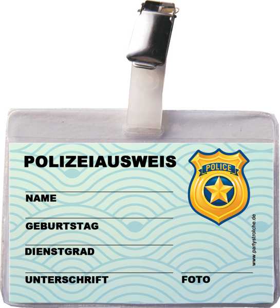 Polizei-Ausweis, 1 St. - VE 12