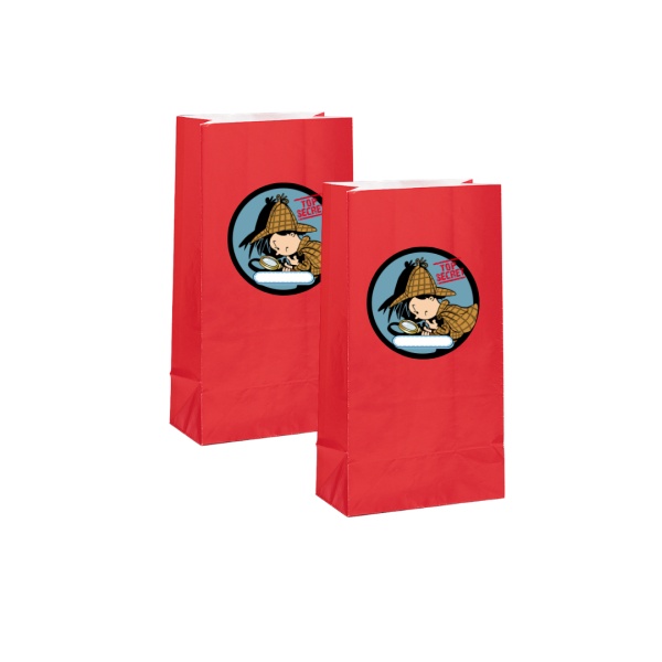 Papiertte inkl. Detektiv Namens-Sticker 12 St.- VE 12