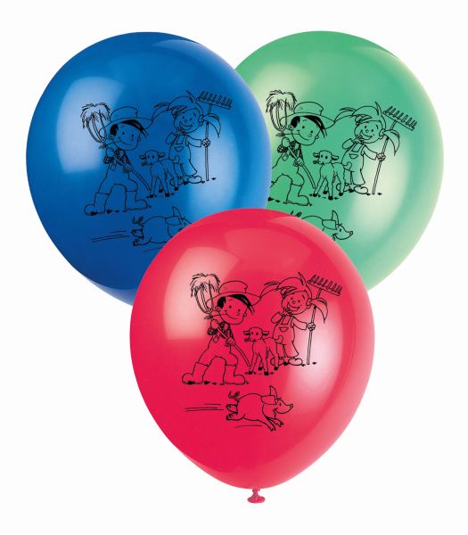 Luftballons Flos Bauernhof Party, 8 St. - VE 12
