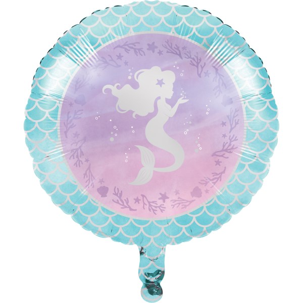 Folienballon Schimmernde Meerjungfrau, 1 St. - VE 10