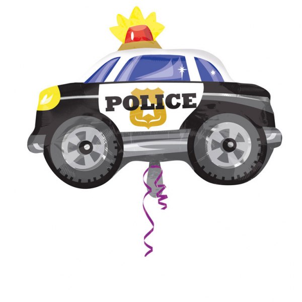 XXL-Folienballon Polizeiauto, 1 St. - VE 5