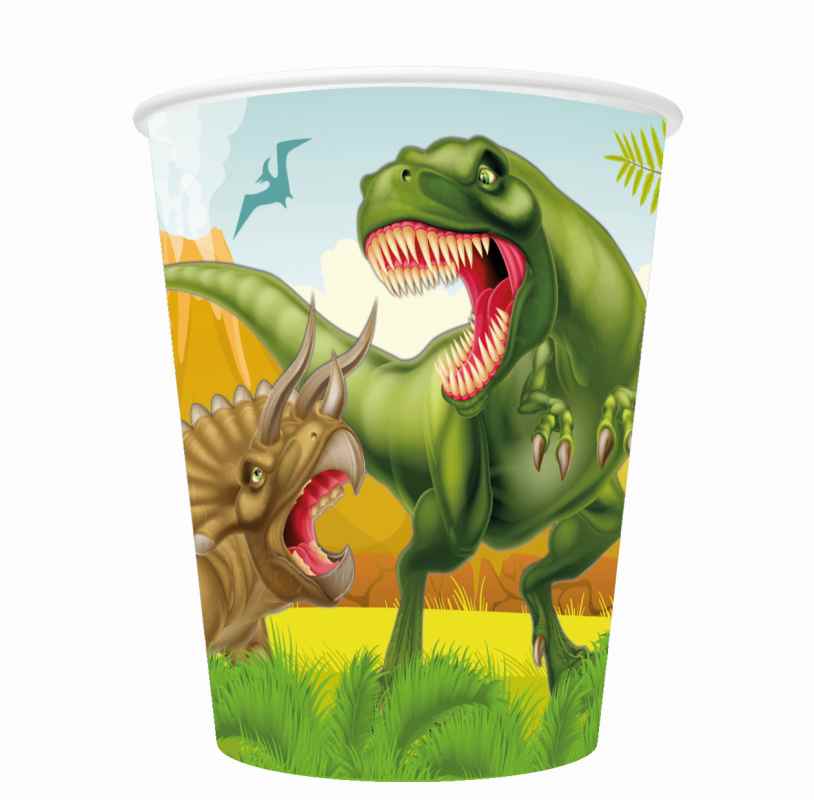 Becher Dinosaurier Party - Dino Party, 8 St. - VE 12