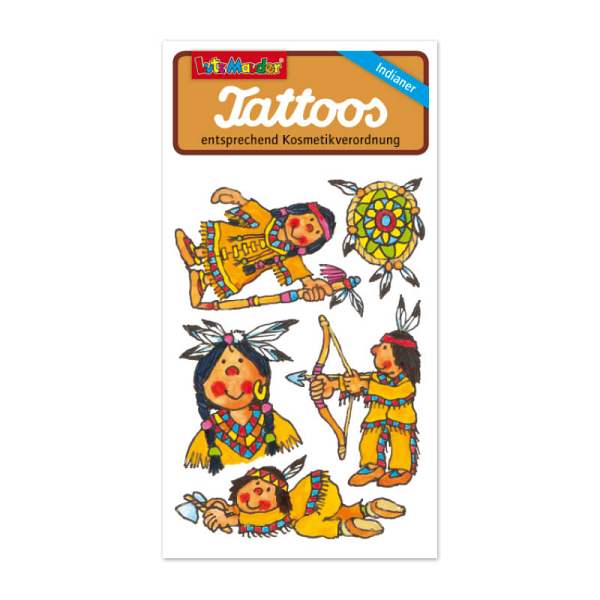 Tattoos Indianer Yanuk Motiv 4, 1 Bogen - VE 20