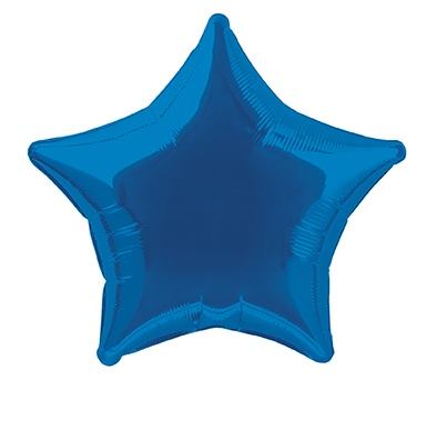 Folienballon Stern blau, 1 St.-  VE 5