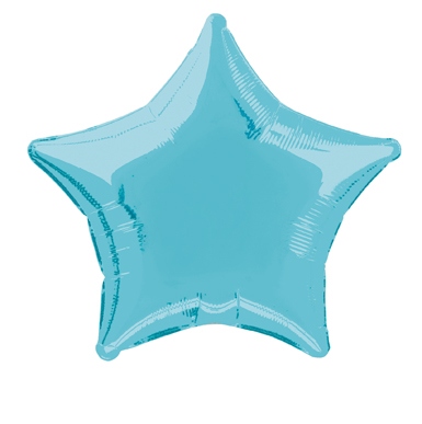 Folienballon Stern hellblau, 1 St.-  VE 5