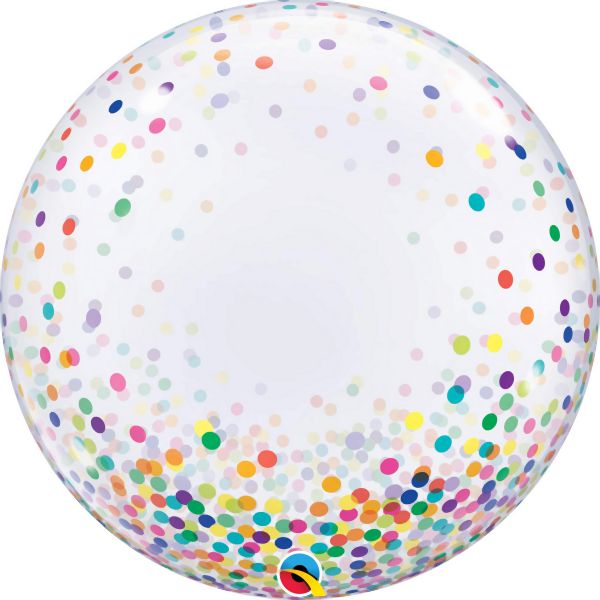 Bubble Ballon Konfetti bunt, 1 St. - VE 5