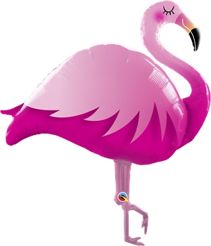 Folienballon Flamingo stehend, 1 St. - VE 5