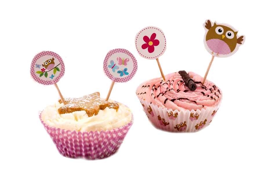 Muffinpicker Kleine Eule Mädchen 1. Geburtstag, 20 St. - VE 10