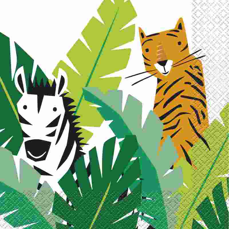 Servietten Wilde Tiere, 16 St. - VE 12
