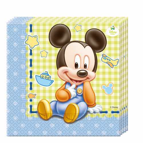 Servietten Baby Mickey, 20 St. - ab 1 St. - VE 30