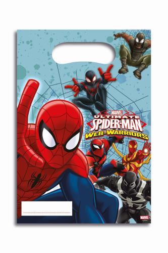 Partytüte Spiderman Web Warrior, 6 St. - ab 1 St. - VE 48
