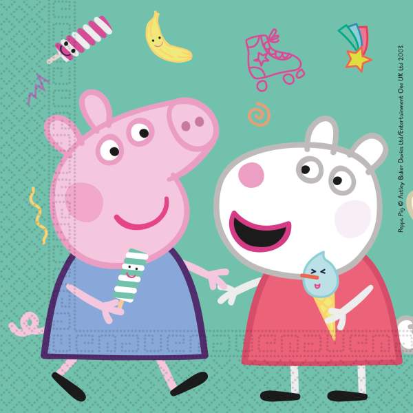 Servietten Peppa Pig, 20 St. - ab 1 St. - VE 30