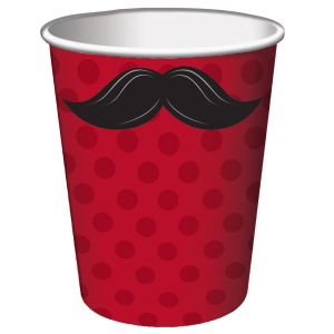 Becher Schnurrbart Moustache Party, 8 St.  - VE 12