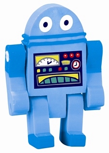 Radiergummi Blauer Roboter, 1 St. -VE 12