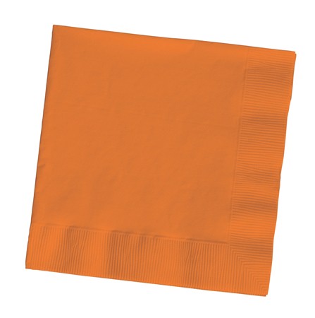Party Servietten einfarbig orange, 20 St. - VE 12