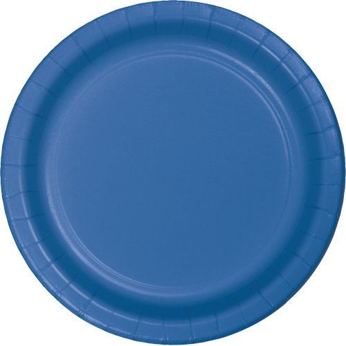 Party Teller einfarbig blau, 8 St. - VE 12