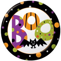 Teller Halloweenparty Boo, 8 St. - VE 12