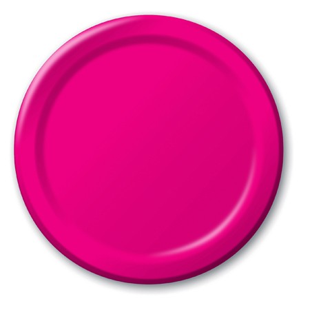 Party Teller einfarbig pink, 8 St.  - VE 12