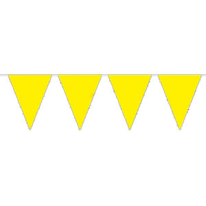 Wimpelkette gelb, einfarbig, 10 m - VE 12