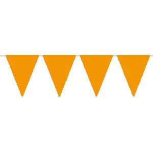 Wimpelkette orange, einfarbig, 10 m - VE 12