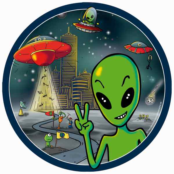 Alien Party Dekoration für den Kindergeburtstag